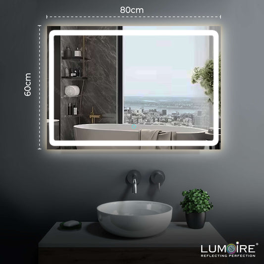 rechthoekige badkamerspiegel 80x60cm