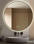 Badkamerspiegel 100 cm rond met geïntegreerde verlichting