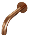 Built-in bath tap set with rod hand shower – copper