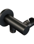 Built-in bath tap set with rod hand shower – Matte Black