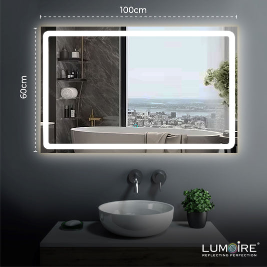 minimalistische badkamerspiegel 100cm