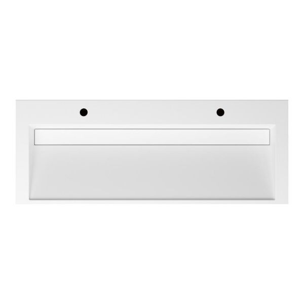 Badmeubelset Base Mat Zwart met Deluxe wastafel 120 cm met 2 kraangaten