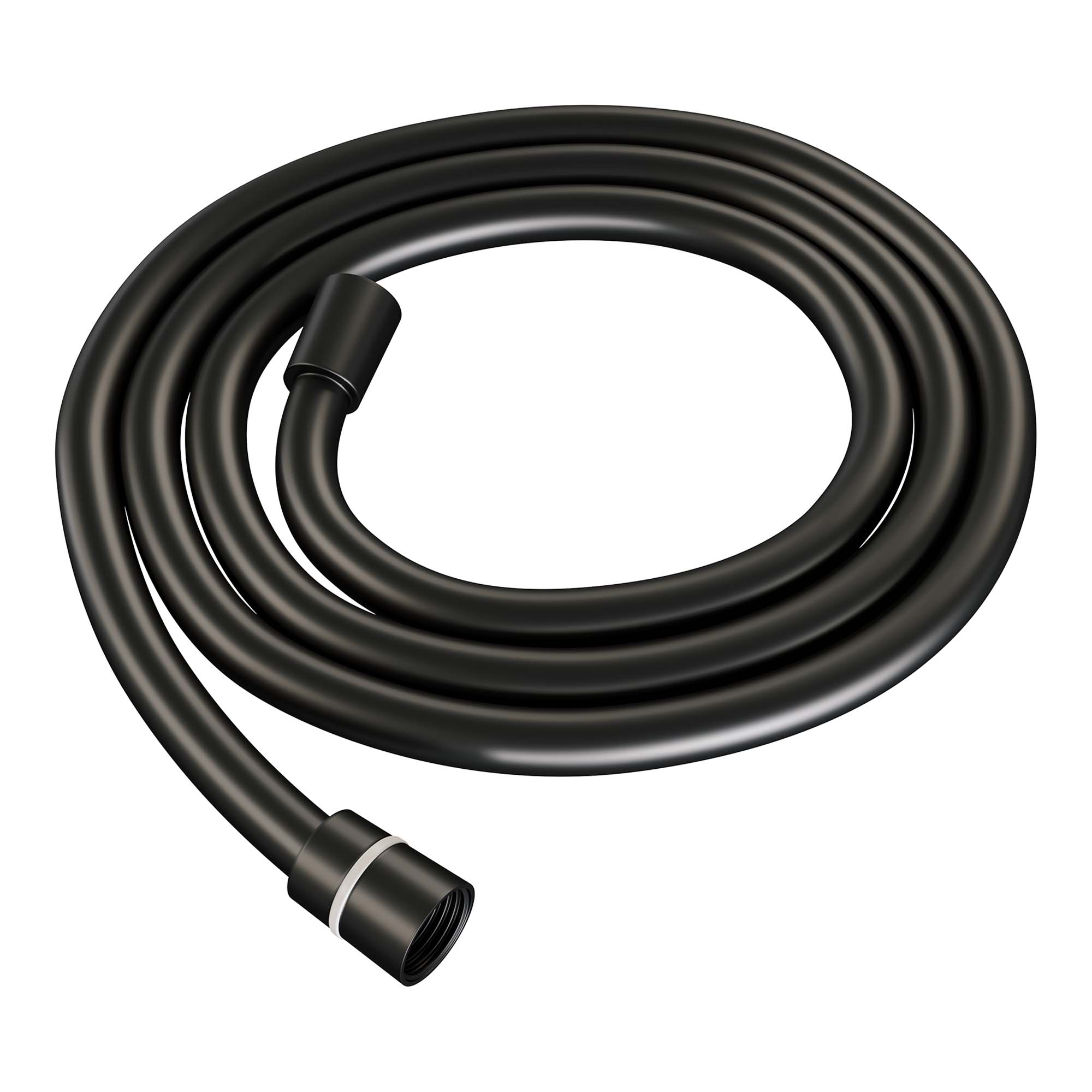 Einbau-Badarmatur mit Stangenhandbrause – Mattschwarz