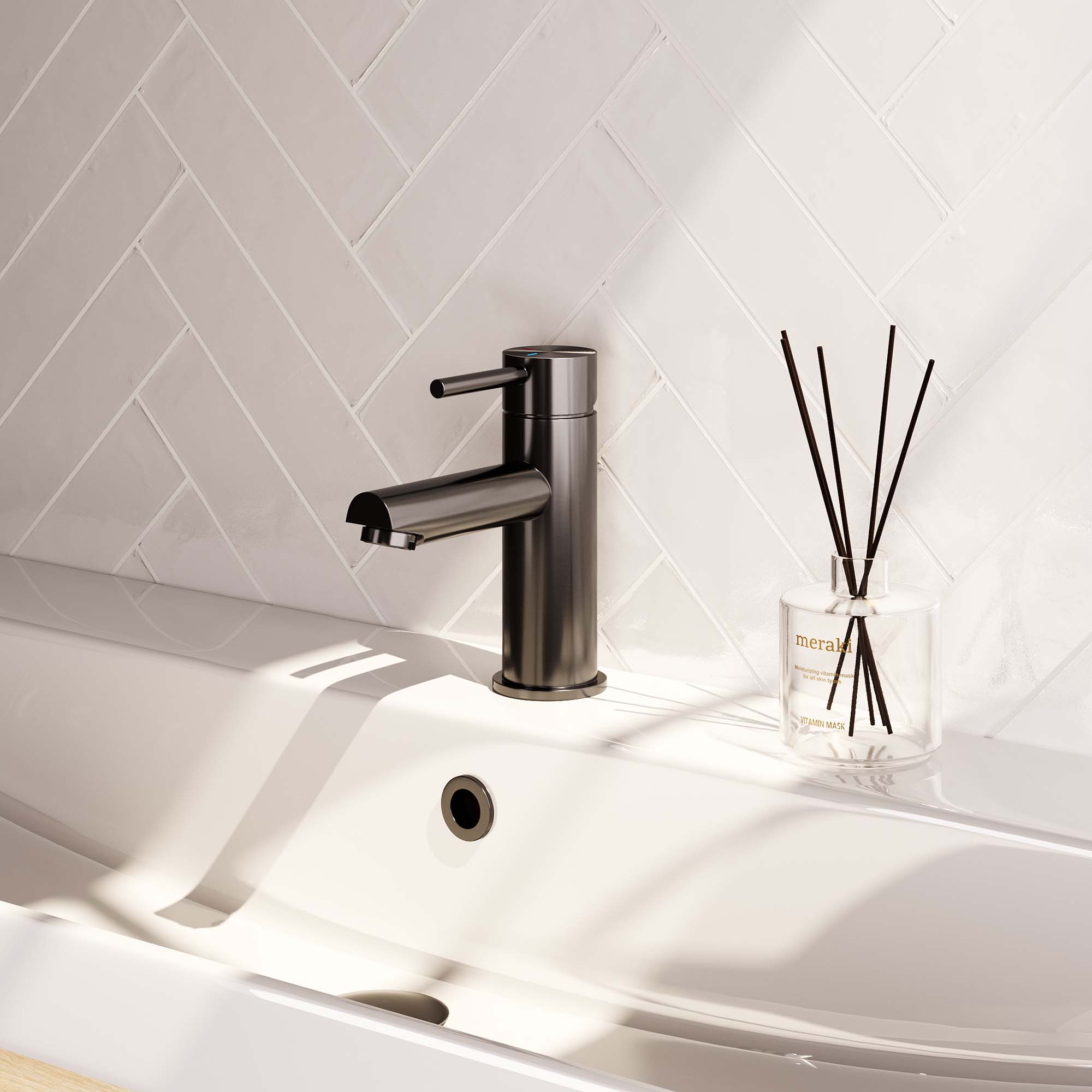 Wastafelkraan Opbouw - Gunmetal