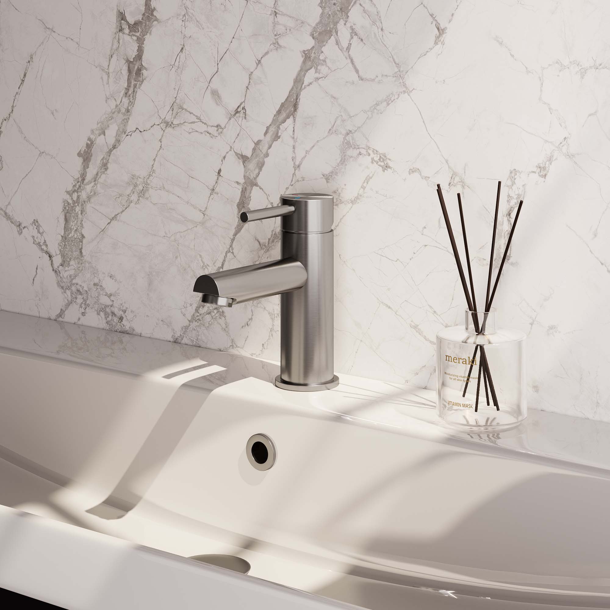 Wastafelkraan Opbouw - RVS