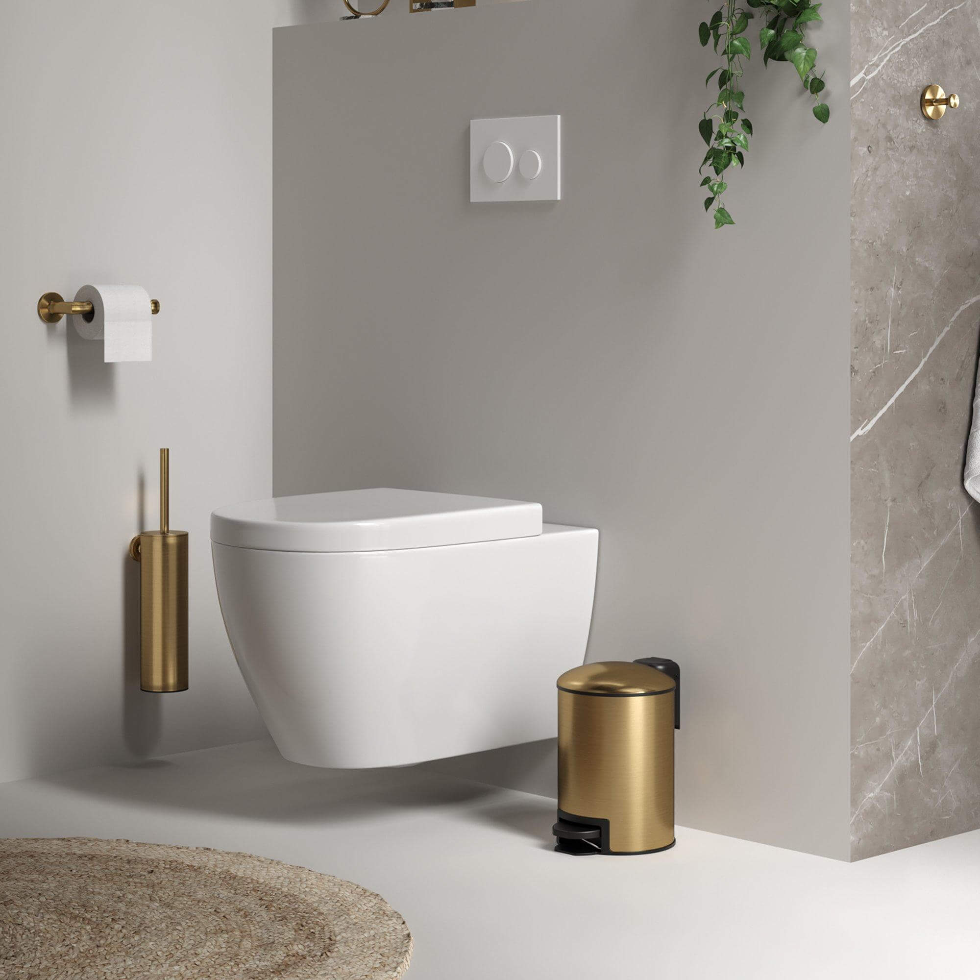 Toiletrolhouder - Goud
