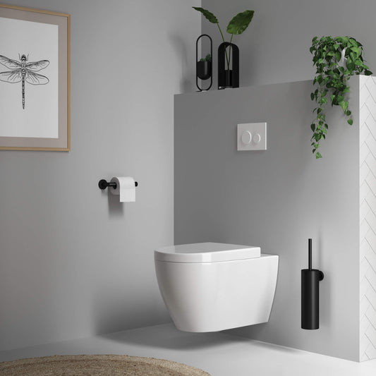 Toiletborstelset - Mat Zwart